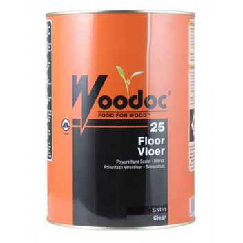 WOODOC CLEAR SATIN 25 INTERIOR POLYURETHANE FLOOR SEALER 5L