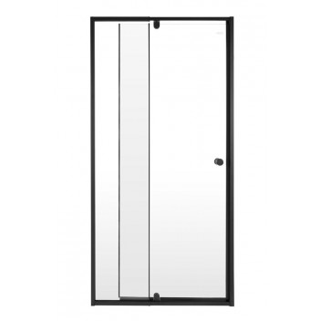AQUA DOR BLACK ONLY PIVOT SHOWER DOOR 900-1100X1850MM