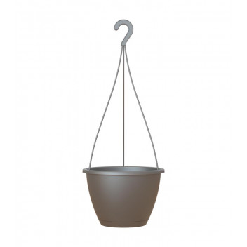 ARTEVASI ALGRAVE ANTHRACITE PLASTIC HANGING BASKET 30CM