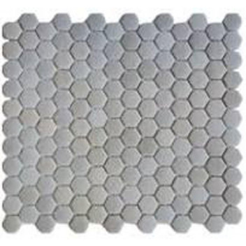 BONE MINI HEX RECYCLE GLASS MOSAIC 303X275MM