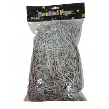 PAPER SHREDDED    PX6014   GLITTER SILVER   100GR
