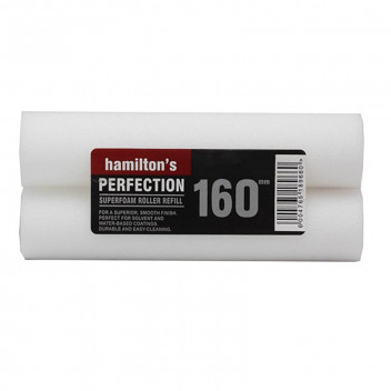 HAMILTONS SUPAFOAM ROLLER REFILL VESTA PAINT  160MM   2PER PACK