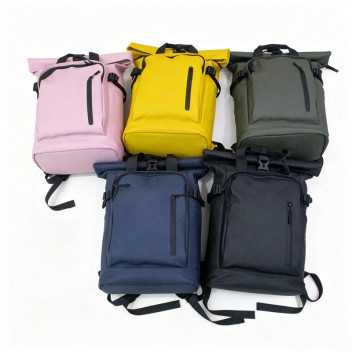 CASUAL BACKPACK SQUARE POLYESTER ASSORTED 42X28X14CM