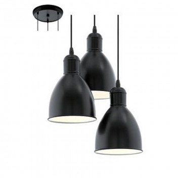 EUROLUX E27 BLACK PRIDDY PENDANT 60W
