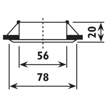 RADIANT ALUMINIUM STRAIGHT DOWN LIGHT