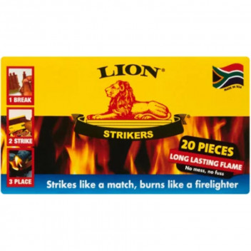 LION STRIKERS\' FIRELIGHTERS 20 PIECE