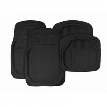 DEEP TROUGH MAT 4PCE SET BLACK