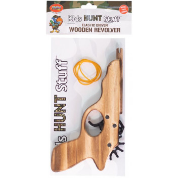 REVOLVER CRAFT WOOD INCL SMALL ELASTIC AMMO