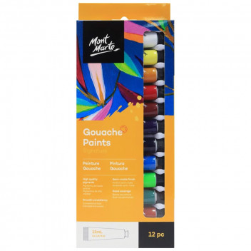 GOUACHE CRAFT PAINT 12X12ML SET