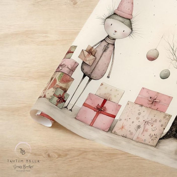 WRAPPING PAPER JOYFUL GIFTING 500X750MM