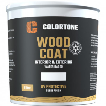 COLORTONE CLEAR WOODCOAT WITH SUEDE BASED INTERIOR AND EXTERIOR WOOD VARNISH 1L
