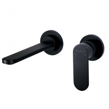 BLUTIDE SATIN BLACK BATH AND BASIN TRIM SET MIXER
