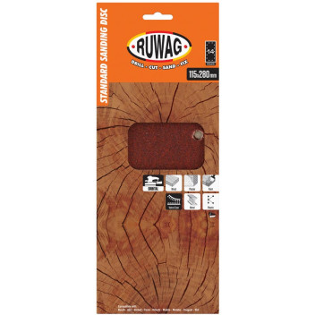 RUWAG ORBITAL 1/2 VELCRO SANDSHEET 60G 5PP