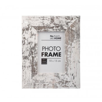 PHOTO FRAME WHITE STRESSED 10X15CM