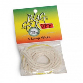 BUGGER OFF LAMP WICKS 5PACK