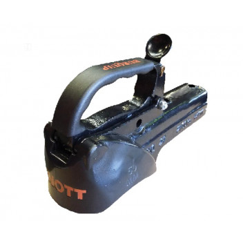 BLACK TRAILER COUPLER CLIP-ON 750KG