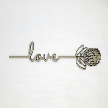 WOOD WORD LOVE WITH PROTEA