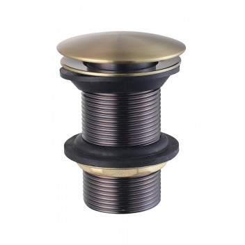 WASTE BASIN UNSLOTED POP UP 211330 32MM GOLD BIJIOU