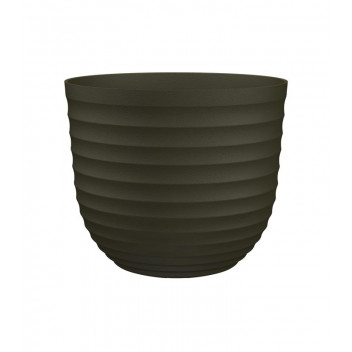POT PLASTIC HAVANA WAVES MOSS GREEN 30CM ARTEVASI
