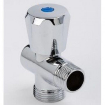 STANDARD STRAIGHT WASHING MACHINE TAP. FITS TO 15MM PIPE AND ADAPTS TO 3/4? THRE