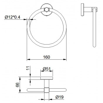 SKY STAINLESS STEEL RING TOWEL