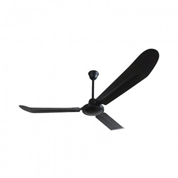 EUROLUX 56INCH BLACK CEILING FAN WITH WALL CONTROL 240V