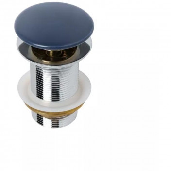 BIJIOU BASIN WASTE CERAMIC POP-UP SLOTTED AZURE NAVY 32MM