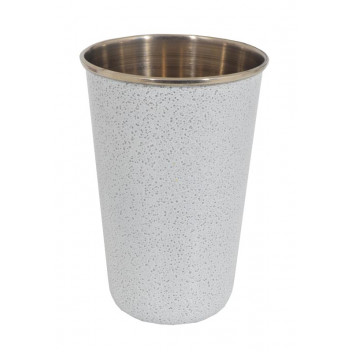 WHITE STAINLESS-STEEL TUMBLER