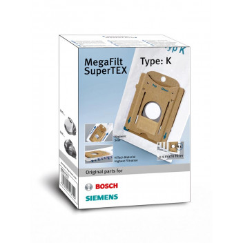 BOSCH VACUUM CLEANER MEGAFILT SUPERTEX BAG&FILTER KIT 4PK