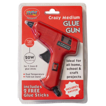 CRAFT GLUE GUN 7MM 20W WITH 2 GLUE STICKS