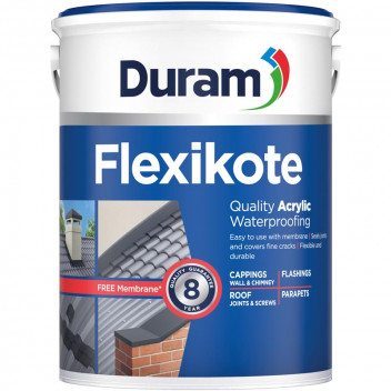 DURAM RED FLEXIKOTE WATERPROOFING (INCLUDING MEMBRANE) 5L