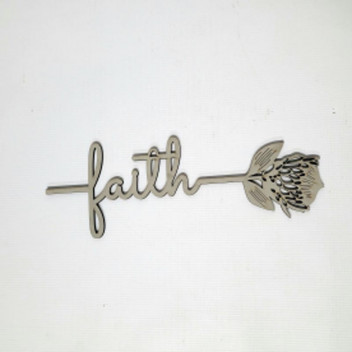WOOD WORD FAITH WITH PROTEA