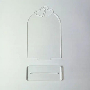 ACRYLIC HEART TROPHY CRAFT BLANK