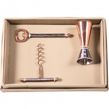 ROSE GOLD AND SILVER BAR SET