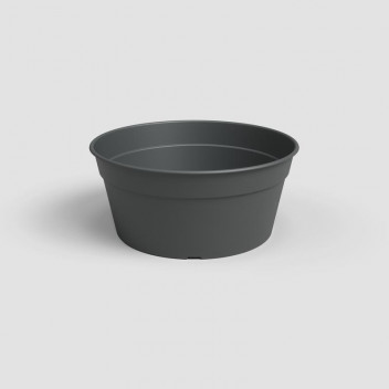 ARTEVASI MADAGASCAR ANTHRACITE PLASTIC POT 27CM