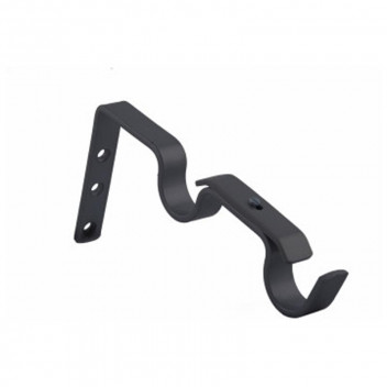 DOUBLE WALL BLACK BRACKET  32MM X 2 PER PACK