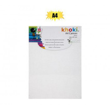 KHOKI CANVAS PANEL WHITE A4