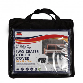 KALAHARI BLACK TWO SEAT CHAIR PATIO COVER