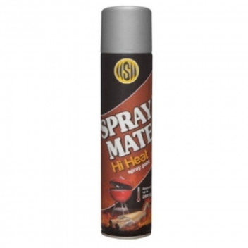 SPRAYMATE HI HEAT SILVER SPRAY PAINT 250ML