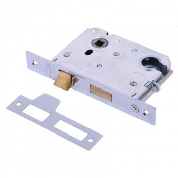 CYLINDER CHROME PLATED DOOR LOCK 76MM