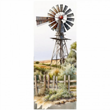 NON TEAR GARDEN DOOR WINDPOMP FIELD DECO 815X2050MM