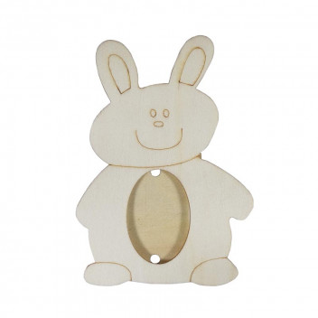 WOOD BUNNY PICTURE FRAME