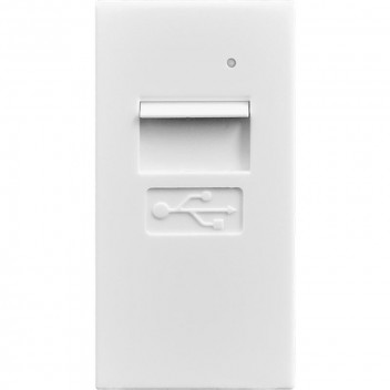 WHITE SINGLE USB DUCTING MODULE