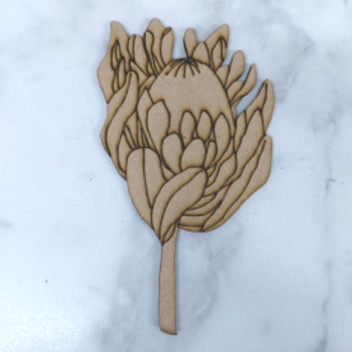 CLOSED LARGE WOOD PROTEA