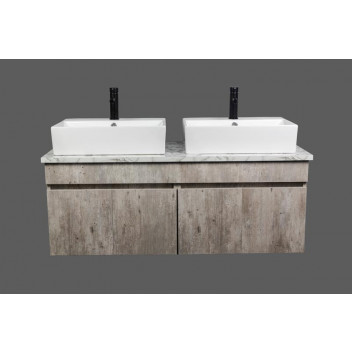 GREY WALL HUNG NILE CABINET WITH TOP 1200X460X440MM