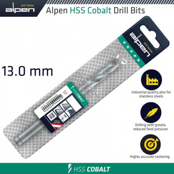 ALPEN HSS COBALT DRILL BIT 13MM