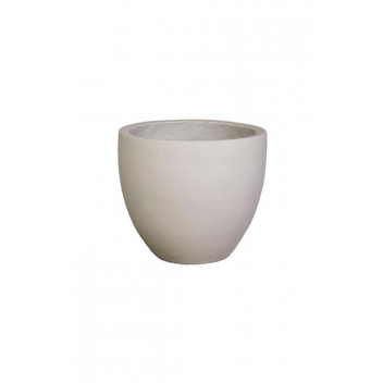 GARDEN SOLUTIONS SMALL LIGHTWEIGHT EGG CONCRETE ECO POT 345X395MM
