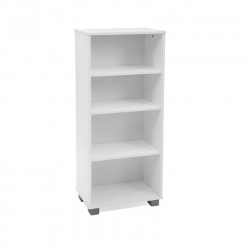 OSLO WHITE FOIL STANDING SHELVES BOOKCASE 1290X515X255MM