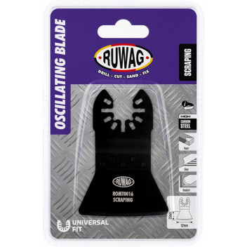 SCRAPER OSCILLATING MULTI-TOOL  ROMT0016 STRAIGHT  RIGID  RUWAG