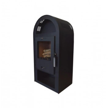 SMALL ROUND TOP CONGO FIREPLACE 7KW